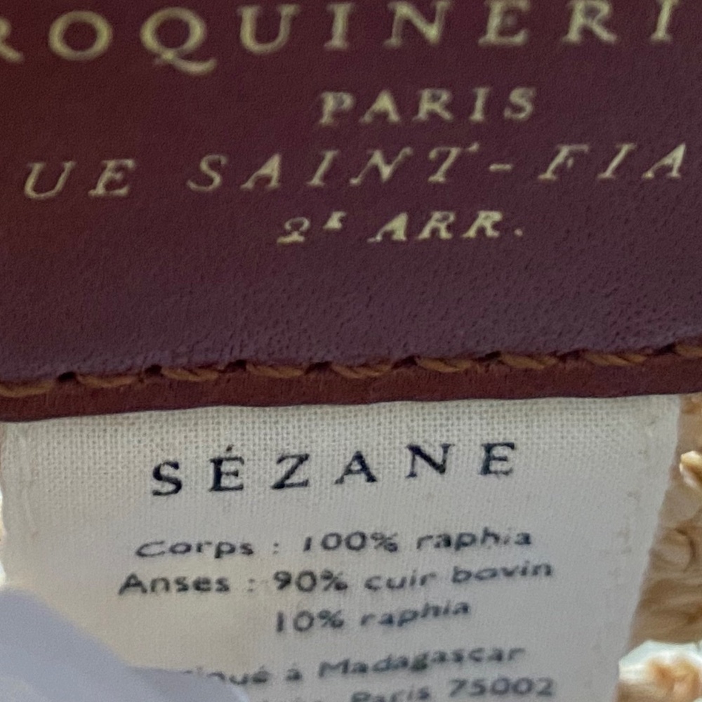 Sezane Ralph Raffia Bag NWT - Picture 5 of 10